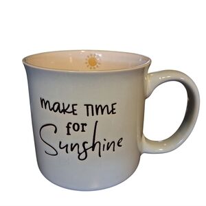 Eccolo | “Make Time for Sunshine” | Coffee Mug | Inspirational Quote